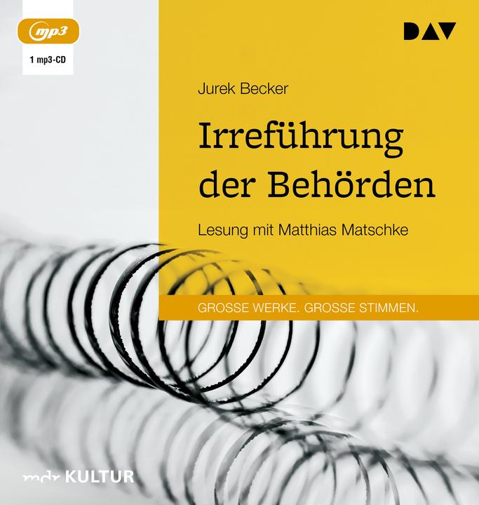 Actual product image Misleading the authorities (Jurek Becker, Matthias Matschke, German)