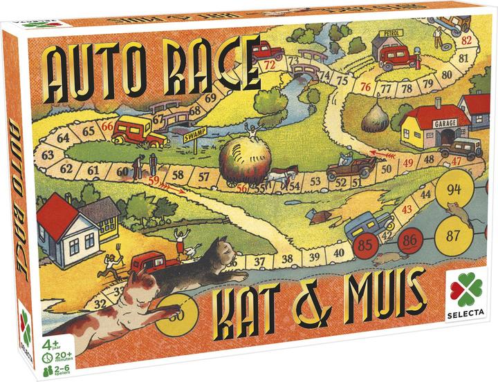 Actual product image Selecta Spielzeug Brettspiel Spiele aus der Vergangenheit - Autorennen/Katz & Maus