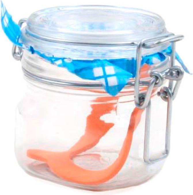 Actual product image Borgonovo Glass jar Primizie capacity: 200 cc - 7.5 x 7.5 x 8.2 cm (2 l)