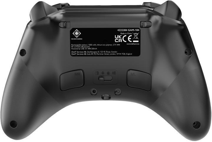 Immagine prodotto Deltaco Controller di gioco senza fili (Switch, PC, Steam Machine, Switch OLED, iOS, Android)