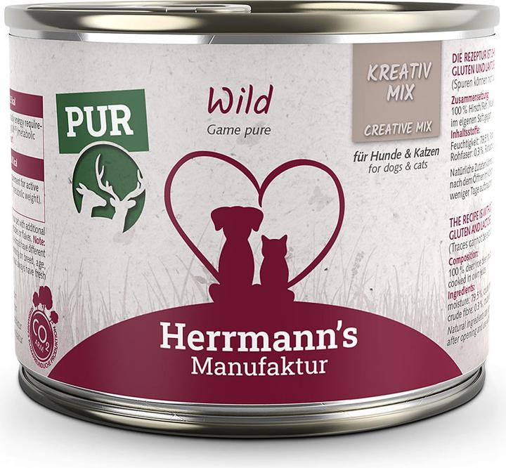 Actual product image Herrmanns Viande pure gibier organic (Adult, 1 pcs., 200 g)