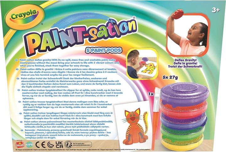 Actual product image Crayola Paint Sation colors in pot