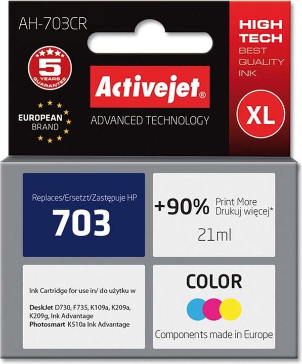Image du produit Activejet AH-C88 Version Premium - 14 ml - haute capacité - couleur (cyan, magenta, jaune) (M, C, Y)