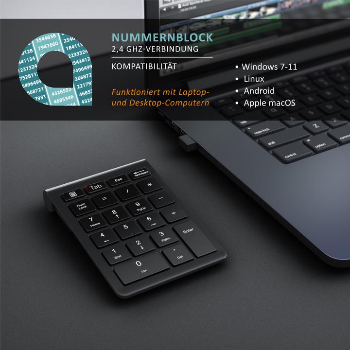Immagine prodotto Aplic Wireless Numpad (DE, Senza fili)