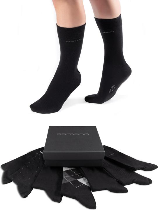 Image du produit Camano Hommes ca-soft chaussettes à motifs différents en boîte 7p (paquet de 7, 43, 46)