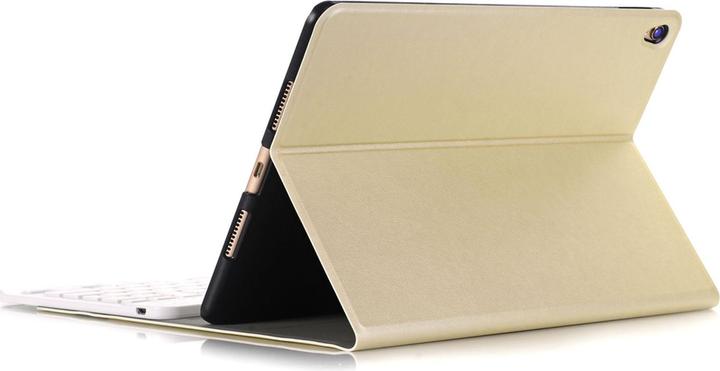 Produktbild Lobwerk 2in1 Keyboard Cover für Apple iPad 10.2 2019/2020/2021 7 Generation mit Standfunktion Tastatur Gold (iPad 10.2 2019)