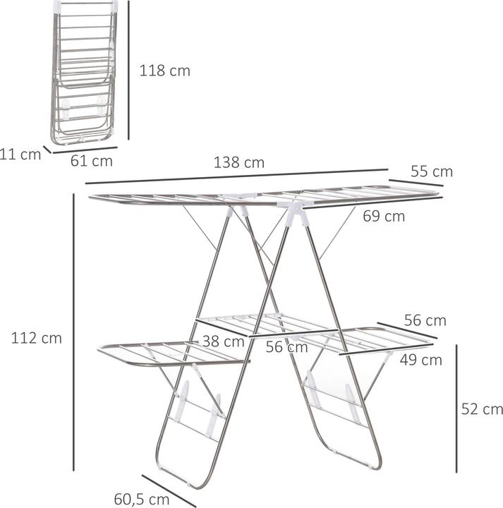 Immagine prodotto Homcom Stendibiancheria multifunzionale