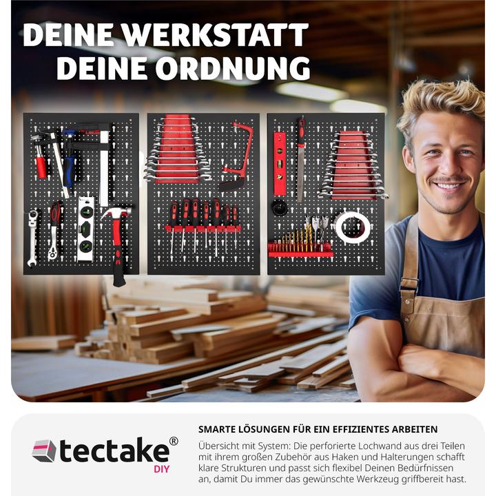 Image du produit tectake Panneau mural pour rangement d'outils