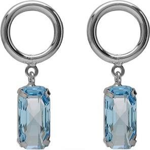 Produktbild Victoria Cruz Silberne Ohrringe mit blauem Kristall Inspire A4682-10ht