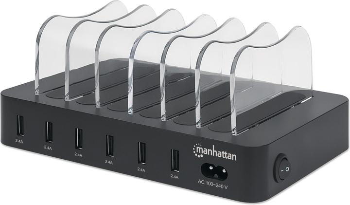 Actual product image Manhattan 6-Port USB Charging Station (50 W)