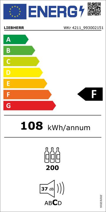 Label énergétique Liebherr WKr4211