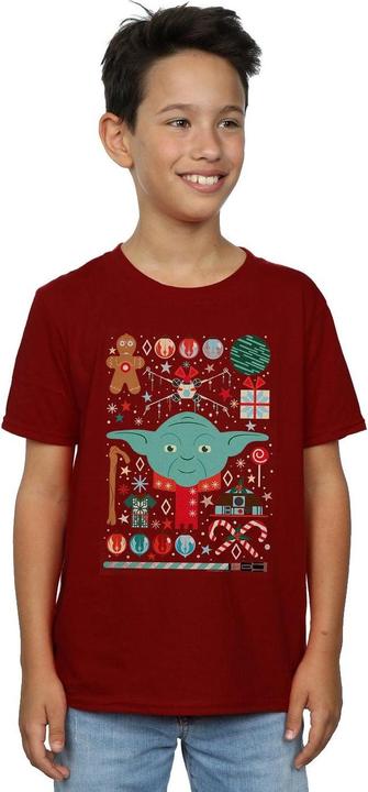 Immagine prodotto Star Wars Yoda Christmas Maglietta Ragazzi (152, 158)
