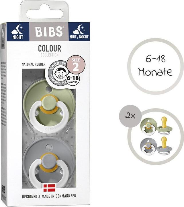 Immagine prodotto Bibs Ciuccio colorato 6-18 mesi (2 x, 6 - 12 M.)