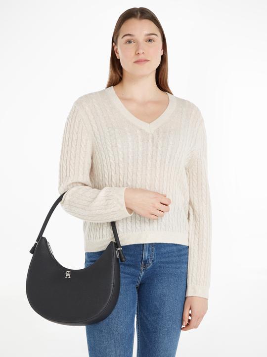 Actual product image Tommy Hilfiger Emblem handbag - Black