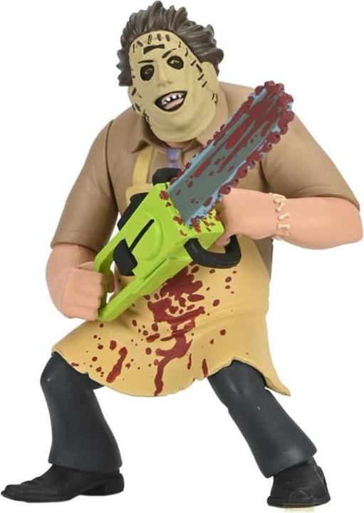 Produktbild Neca Texas Chainsaw Massacre Toony Terrors Actionfigur 50th Anniversary Leatherface (Bloody) 15 cm