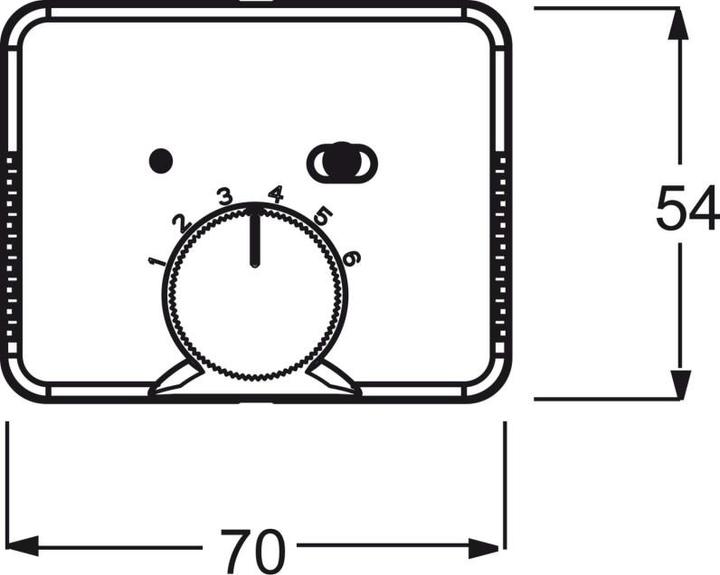 Actual product image Busch-Jaeger Temperature controller cover