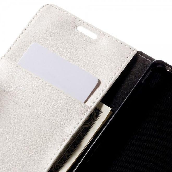 Actual product image MU Classic Chic leather cell phone case with litchi texture (Sony Xperia M4 Aqua)