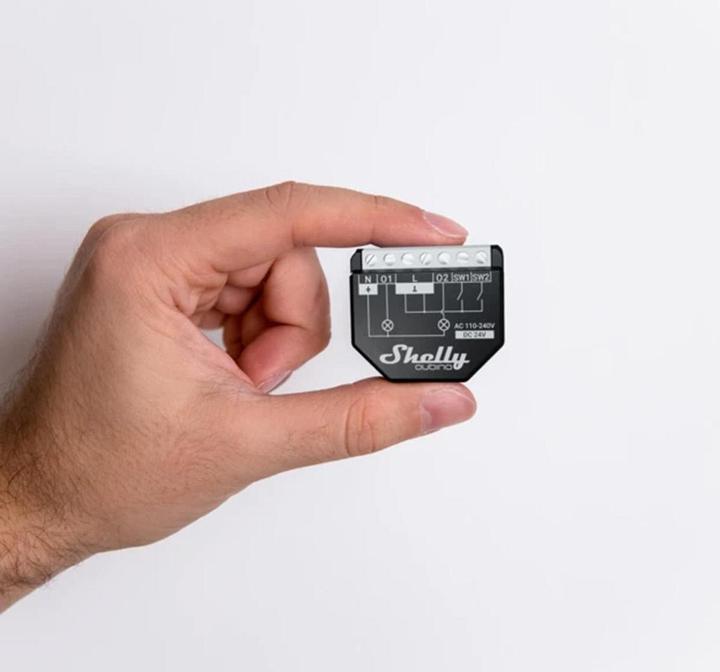 Actual product image Shelly ALREZWE W 2PM - Qubino Wave 2PM Relay 16A 2 channel (Switch actuator)