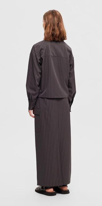 Actual product image Selected Femme Boxy Pinstripe Shirt (36)