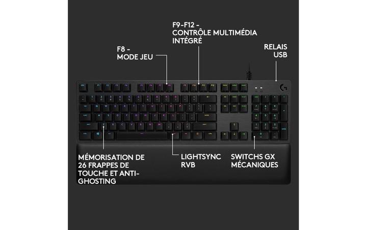 Actual product image Logitech G G513 Carbon (CH, Cable)