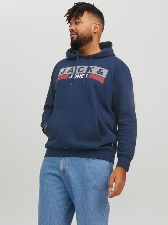 Produktbild Jack & Jones Basic Logo Plus Size Hoodie (6XL)