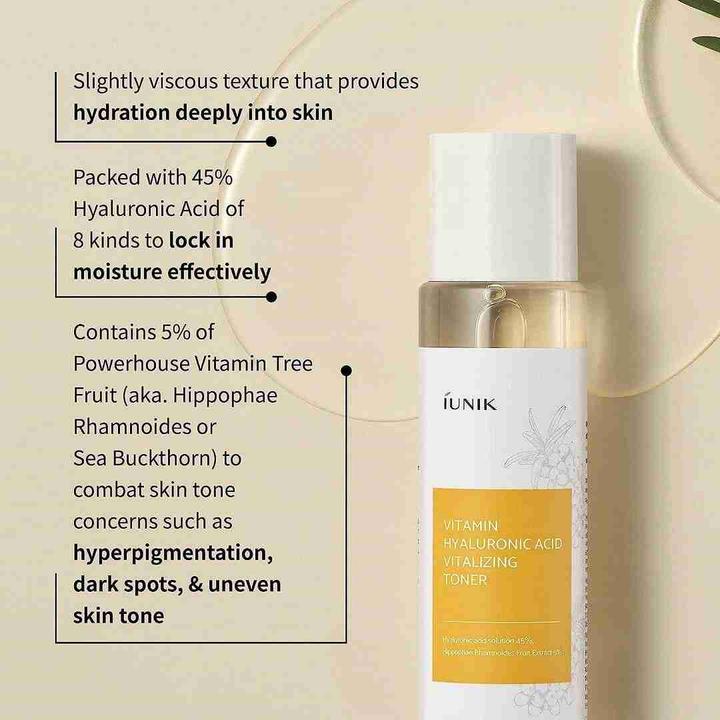 Actual product image iUNIK Vitamin Hyaluronic Acid Vitalising Toner (Tonic water, 200 ml)
