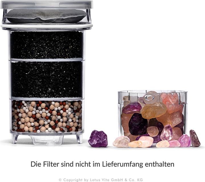 Actual product image Lotus Vita Glass filter jug Katara Natura Plus