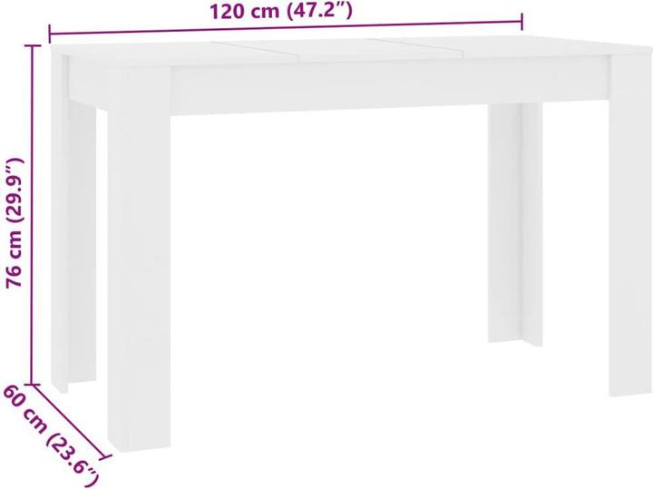 Produktbild VidaXL Ellis (120 x 60 x 76 cm)