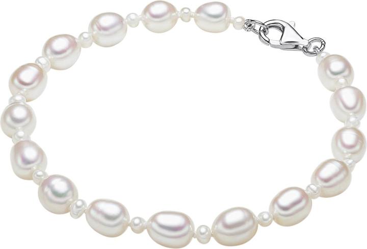 Produktbild Valero Pearls Damen Sterling Silber Süsswasser-Zuchtperle silber 19,0 cm - 2956 (19 cm, Sterling Silber)