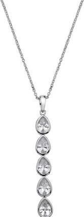Produktbild Hot Diamonds Silver necklace with shimmering pendant Emozioni Acqua Amore EP039