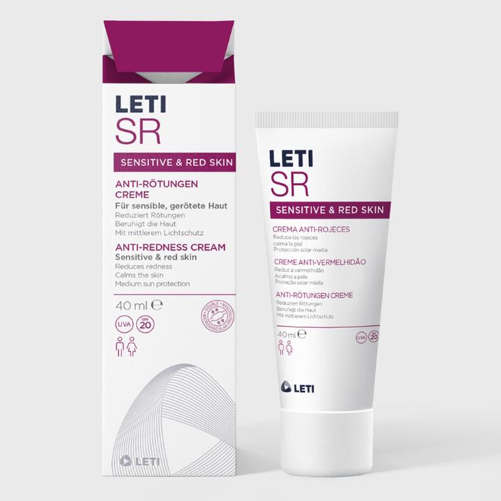Produktbild Leti LETISR Anti-Rötungen Creme für sensible Haut, 40 ml Creme (40 ml, Tagescreme, SPF 20)