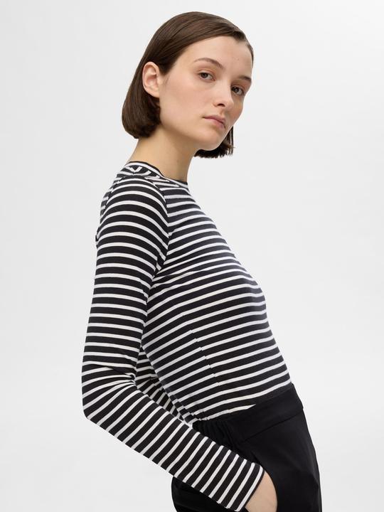 Image du produit Selected Femme Gestreiftes Oberteil mit langen Ärmeln (S)