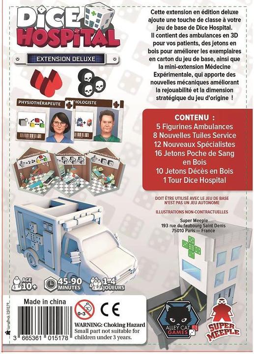 Image du produit Super Meeple Extension Dice Hospital deluxe f (Français)