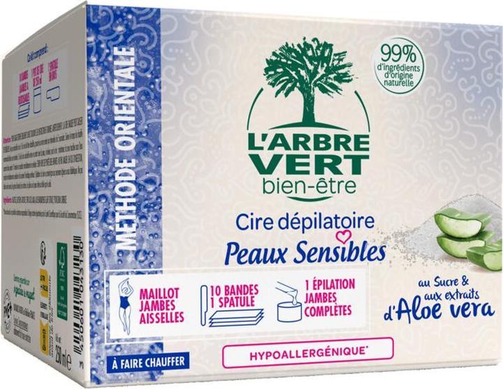 L'arbre vert Öko Enthaarungswachs Empfindliche Haut (250 ml, 1 x, 500 g)