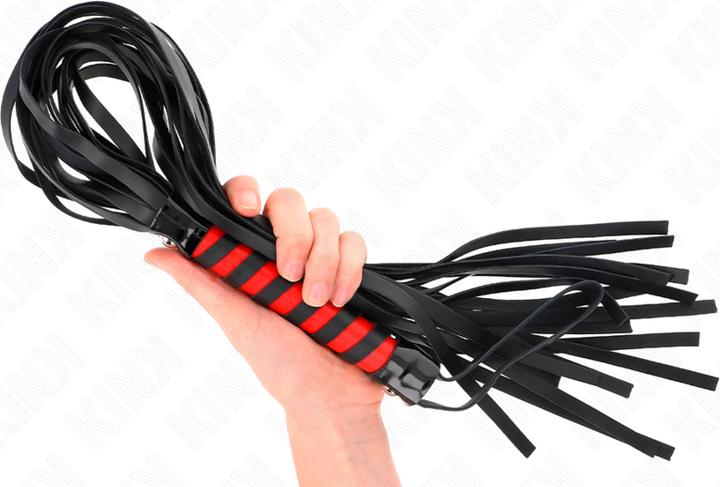 Actual product image Kink Long Striped Whip 70 cm