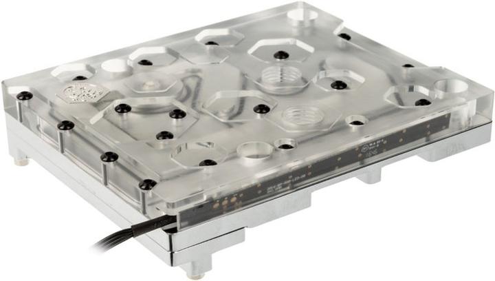 Actual product image Bitspower Monoblock for ASUS ROG STRIX X299-E GAMING RGB Nickel - Acrylic
