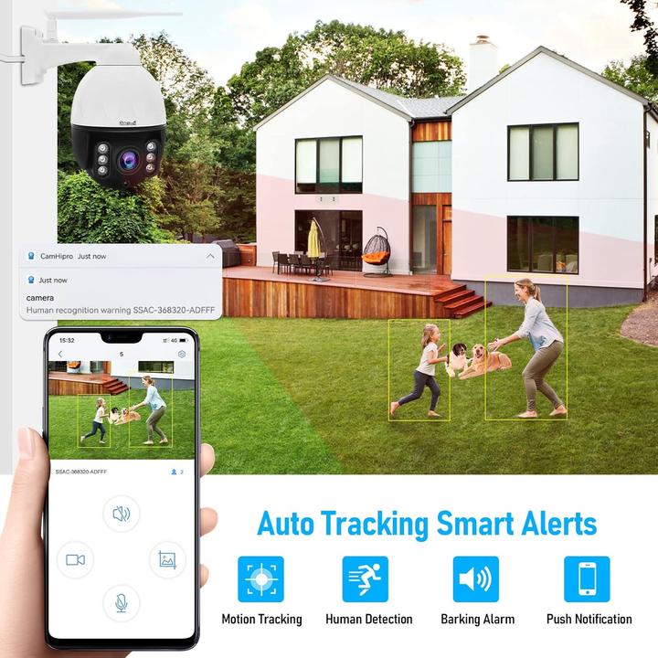 Immagine prodotto YoLuKe WiFi Überwachungskamera mit Auto-Tracking (2560 x 1920 pixel)