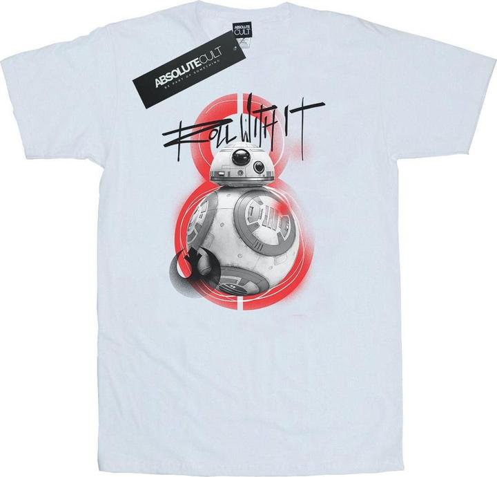 Actual product image Star Wars Mens The Last Jedi BB-8 Roll With It T-Shirt (M)