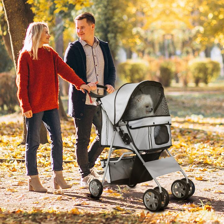 Image du produit PawHut Chariot pour chiens avec grillage (Chien, Pliable)