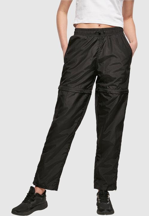 Actual product image Urban Classics Ladies Shiny Crinkle Nylon Zip Pants (XL)