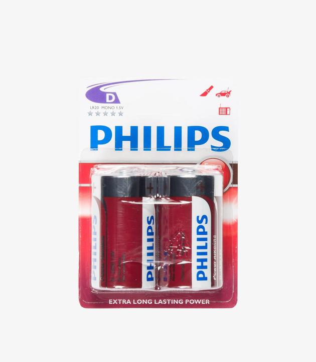 Actual product image Philips Power Alkaline (2 pcs., D)