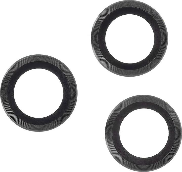 OEM Brillenglas-Set für Samsung Galaxy A15 4G / 5G schwarzer Rahmen (3 Stück)