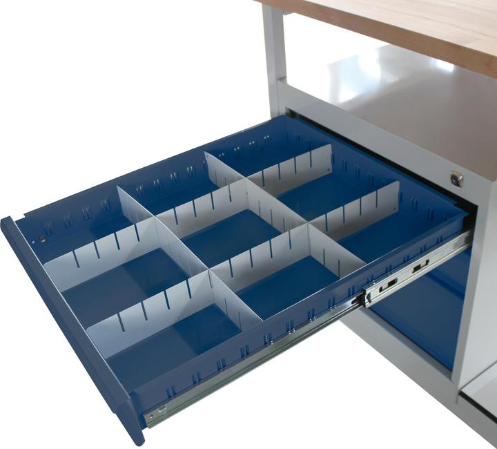 Produktbild ADB Tischwagen Werkbank mit Lochwand 130cm (60 cm, 130 cm)