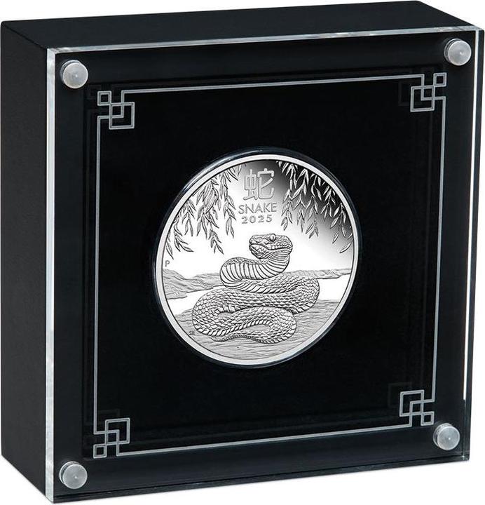 Actual product image The Perth Mint Silver Lunar III 1 oz PP - Snake 2025 (999.90, 2025)