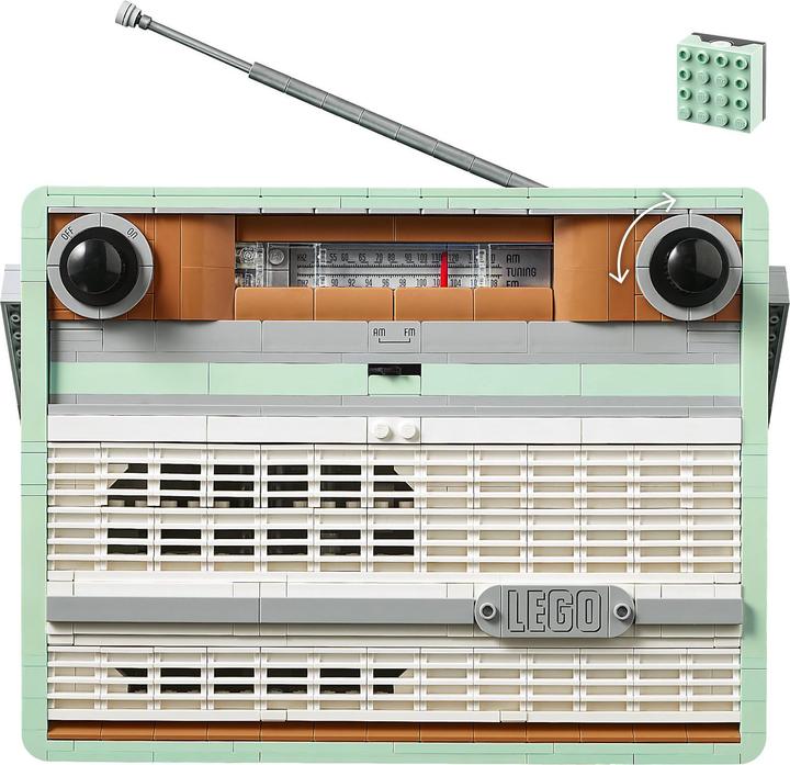 Actual product image LEGO Retro portable radio (10334, LEGO Icons, LEGO Rare Sets)