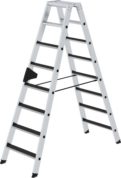 Actual product image Munk Stepladder with steps, double-sided access with clip-step R13 2x8 steps (Stepladder, 2.50 cm)