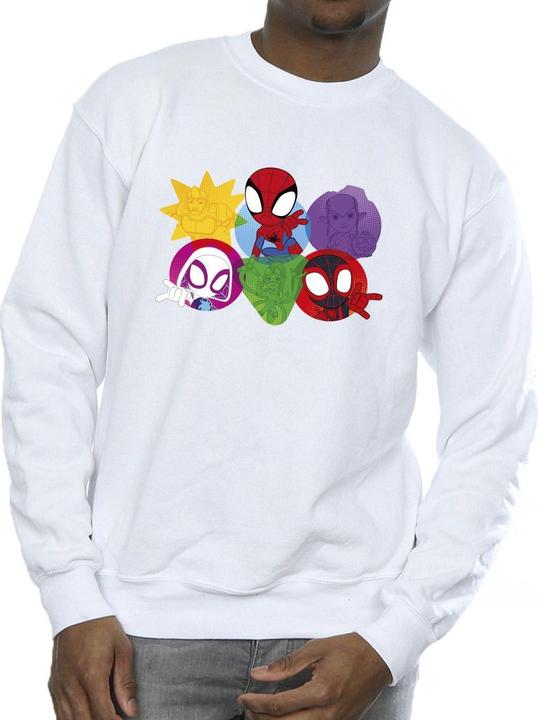 Immagine prodotto Spidey And His Amazing Friends Faces Felpa Uomo (5XL)