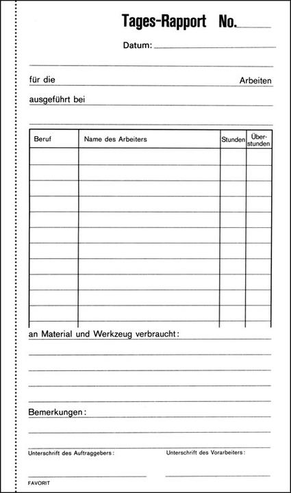 Actual product image Favorit Report books (100 x)
