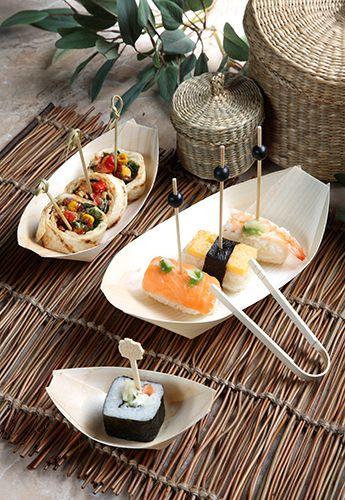 Actual product image Papstar Fingerfood - Bowls "pure" "shuttles (50 x)