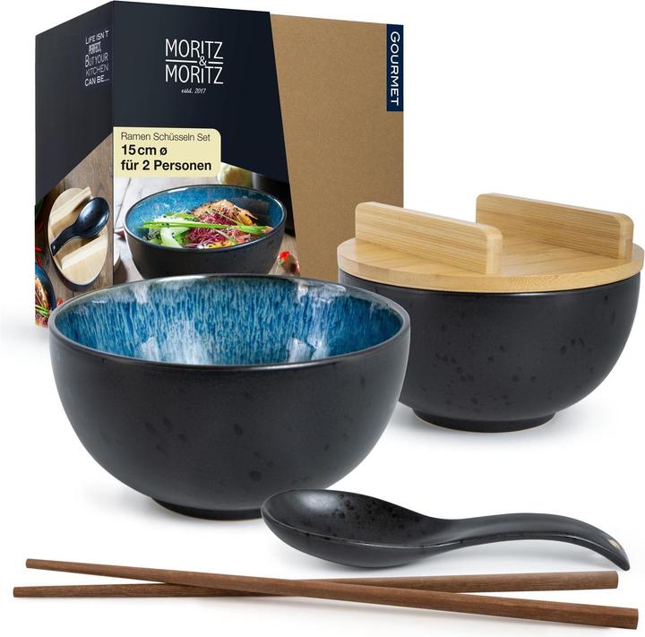 Actual product image Moritz & Moritz Bowls with chopsticks (15 cm, 0.60 l, 2 x)